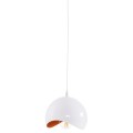 CEILING PENDANT LAMP FK4165.02 METAL SPHERE-WHITE & ORANGE Φ20x118Hcm. CEILING PENDANT LAMP FK4165.02 METAL SPHERE-WHITE & ORANGE Φ20x118Hcm.