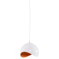 CEILING PENDANT LAMP FK4165.02 METAL SPHERE-WHITE & ORANGE Φ20x118Hcm. CEILING PENDANT LAMP FK4165.02 METAL SPHERE-WHITE & ORANGE Φ20x118Hcm.