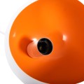 CEILING PENDANT LAMP FK4165.02 METAL SPHERE-WHITE & ORANGE Φ20x118Hcm. CEILING PENDANT LAMP FK4165.02 METAL SPHERE-WHITE & ORANGE Φ20x118Hcm.