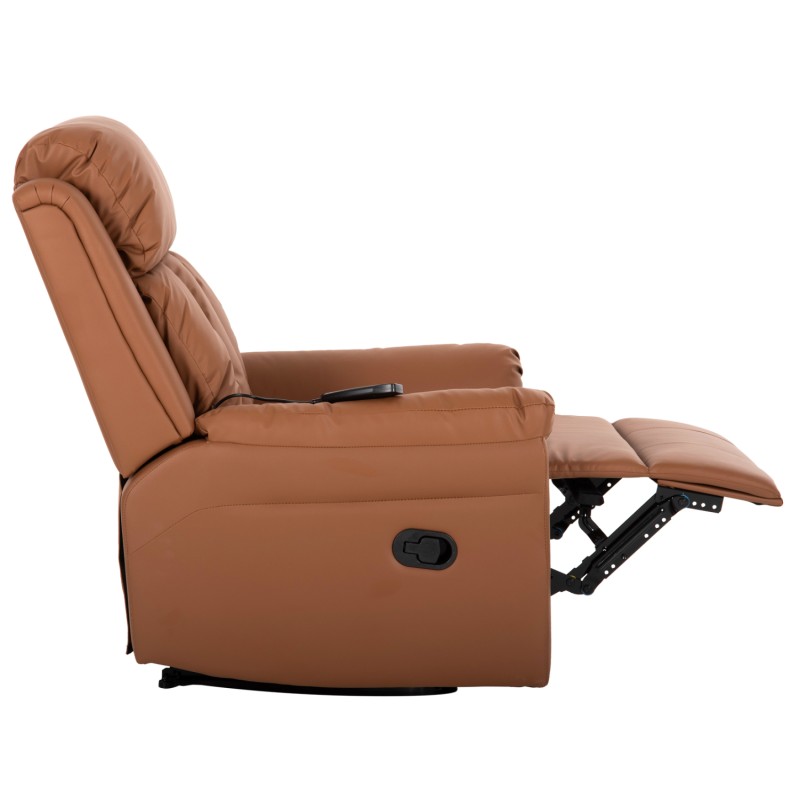 ARMCHAIR MASSAGE HAPPER FK9785.12 BROWN PU LEATHER 76x94x102Hcm. ARMCHAIR MASSAGE HAPPER FK9785.12 BROWN PU LEATHER 76x94x102Hcm.