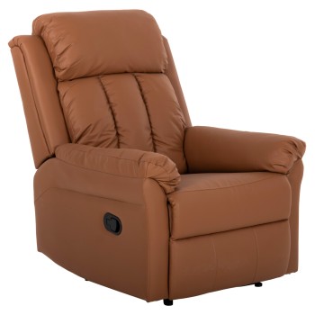 ARMCHAIR MASSAGE HAPPER FK9785.12 BROWN PU LEATHER 76x94x102Hcm.