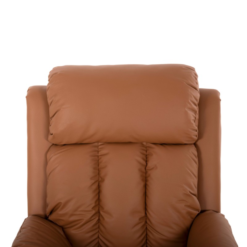 ARMCHAIR MASSAGE HAPPER FK9785.12 BROWN PU LEATHER 76x94x102Hcm. ARMCHAIR MASSAGE HAPPER FK9785.12 BROWN PU LEATHER 76x94x102Hcm.