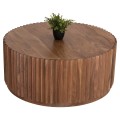COFFEE TABLE ROUND SEDGE FK9695 SOLID ACACIA WOOD-NATURAL COLOR Φ90Χ38Hcm.