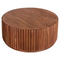 COFFEE TABLE ROUND SEDGE FK9695 SOLID ACACIA WOOD-NATURAL COLOR Φ90Χ38Hcm.