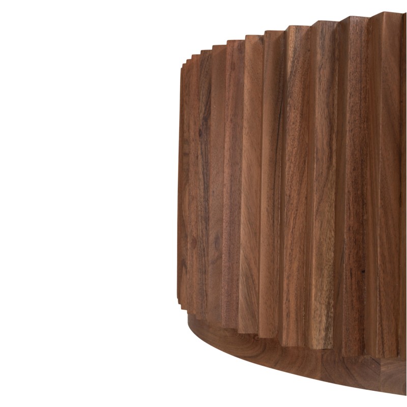 COFFEE TABLE ROUND SEDGE FK9695 SOLID ACACIA WOOD-NATURAL COLOR Φ90Χ38Hcm.