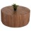 COFFEE TABLE ROUND SEDGE FK9695 SOLID ACACIA WOOD-NATURAL COLOR Φ90Χ38Hcm.