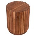 SIDE TABLE ROUND SEDGE FK9696 SOLID ACACIA-NATURAL COLOR Φ40x50Hcm.