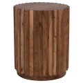 SIDE TABLE ROUND SEDGE FK9696 SOLID ACACIA-NATURAL COLOR Φ40x50Hcm.
