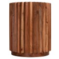 SIDE TABLE ROUND SEDGE FK9696 SOLID ACACIA-NATURAL COLOR Φ40x50Hcm.