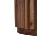 SIDE TABLE ROUND SEDGE FK9696 SOLID ACACIA-NATURAL COLOR Φ40x50Hcm.