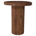 COFFEE TABLE ROUND RAJJEH FK9692 SOLID ACACIA WOOD IN NATURAL Φ50x60Hcm.