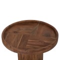 COFFEE TABLE ROUND RAJJEH FK9692 SOLID ACACIA WOOD IN NATURAL Φ50x60Hcm.