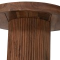COFFEE TABLE ROUND RAJJEH FK9692 SOLID ACACIA WOOD IN NATURAL Φ50x60Hcm.
