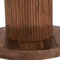 COFFEE TABLE ROUND RAJJEH FK9692 SOLID ACACIA WOOD IN NATURAL Φ50x60Hcm.