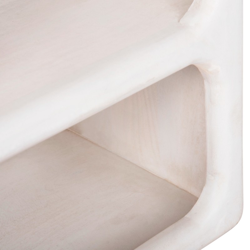 BOOKCASE HANDYR FK9707 SOLID MANGO WOOD IN WHITE COLOR 100x35x165Hcm. BOOKCASE HANDYR FK9707 SOLID MANGO WOOD IN WHITE COLOR 100x35x165Hcm.