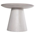 COFFEE TABLE ROUND ROSS FK9709 SOLID MANGO WOOD IN WHITE Φ60x45Hcm. COFFEE TABLE ROUND ROSS FK9709 SOLID MANGO WOOD IN WHITE Φ60x45Hcm.