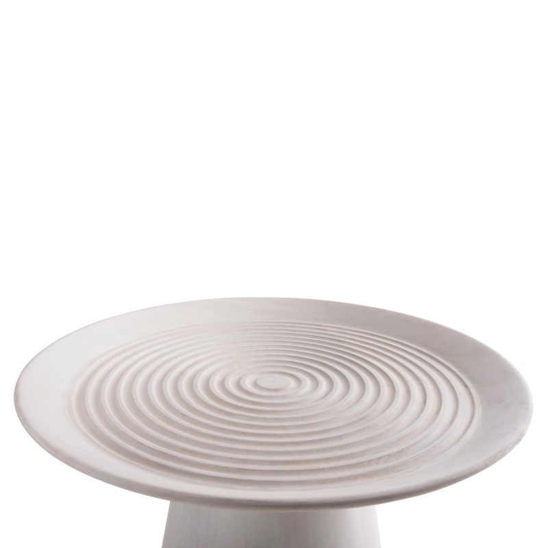 COFFEE TABLE ROUND ROSS FK9709 SOLID MANGO WOOD IN WHITE Φ60x45Hcm. COFFEE TABLE ROUND ROSS FK9709 SOLID MANGO WOOD IN WHITE Φ60x45Hcm.