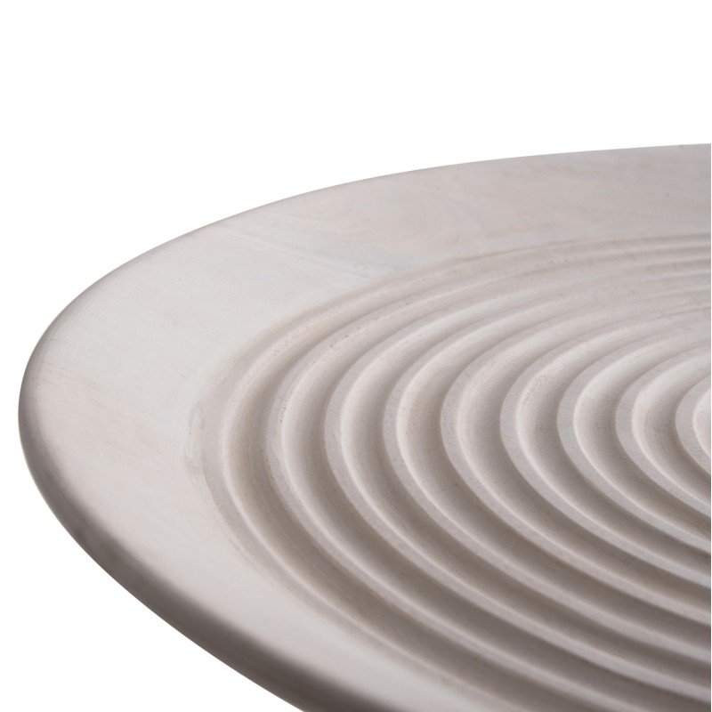 COFFEE TABLE ROUND ROSS FK9709 SOLID MANGO WOOD IN WHITE Φ60x45Hcm. COFFEE TABLE ROUND ROSS FK9709 SOLID MANGO WOOD IN WHITE Φ60x45Hcm.