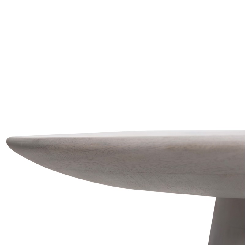 COFFEE TABLE ROUND ROSS FK9709 SOLID MANGO WOOD IN WHITE Φ60x45Hcm. COFFEE TABLE ROUND ROSS FK9709 SOLID MANGO WOOD IN WHITE Φ60x45Hcm.