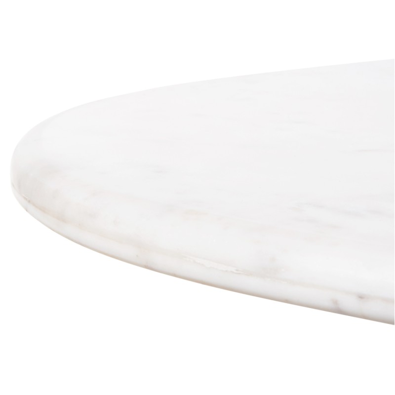 COFFEE TABLE OVAL PURGER FK9716 SOLID MANGO-WHITE MARBLE 120x70x38Hcm. COFFEE TABLE OVAL PURGER FK9716 SOLID MANGO-WHITE MARBLE 120x70x38Hcm.