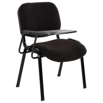 CONFERENCE CHAIR WITH DESK IN BLACK FABRIC FK11942