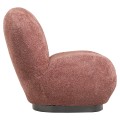 ARMCHAIR BEANY FK9591.02 PINK BOUCLE FABRIC 85x82x77Hcm. ARMCHAIR BEANY FK9591.02 PINK BOUCLE FABRIC 85x82x77Hcm.