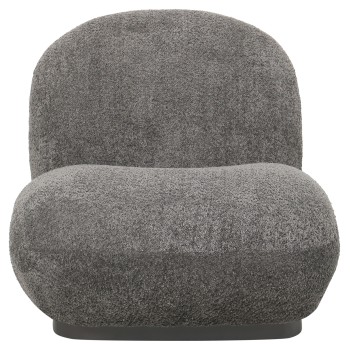 ARMCHAIR BEANY FK9591.01 GREY BOUCLE FABRIC 85x82x77Hcm. ARMCHAIR BEANY FK9591.01 GREY BOUCLE FABRIC 85x82x77Hcm.
