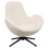 ARMCHAIR SWIVEL BRYNN FK9594.06 ECRU BOUCLE FABRIC-BLACK METAL BASE 86x76x87Hcm.