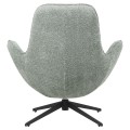 ARMCHAIR SWIVEL BRYNN FK9594.05 PEA GREEN BOUCLE FABRIC-BLACK METAL BASE 86x76x87Hcm. ARMCHAIR SWIVEL BRYNN FK9594.05 PEA GREEN BOUCLE FABRIC-BLACK METAL BASE 86x76x87Hcm.