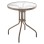 OUTDOOR ROUND TABLE LIMA FK5079.04 METAL IN CHAMPAGNE COLOR-GLASS TABLETOP Φ60x70Hcm