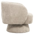 ARMCHAIR SWIVEL KARLEN FK9592.03 BEIGE BOUCLE FABRIC 78x81x77Hcm. ARMCHAIR SWIVEL KARLEN FK9592.03 BEIGE BOUCLE FABRIC 78x81x77Hcm.
