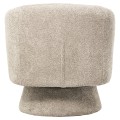 ARMCHAIR SWIVEL KARLEN FK9592.03 BEIGE BOUCLE FABRIC 78x81x77Hcm. ARMCHAIR SWIVEL KARLEN FK9592.03 BEIGE BOUCLE FABRIC 78x81x77Hcm.