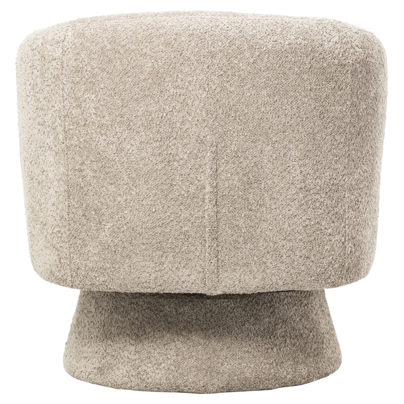 ARMCHAIR SWIVEL KARLEN FK9592.03 BEIGE BOUCLE FABRIC 78x81x77Hcm. ARMCHAIR SWIVEL KARLEN FK9592.03 BEIGE BOUCLE FABRIC 78x81x77Hcm.