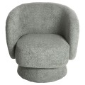 ARMCHAIR SWIVEL KARLEN FK9592.05 PISTACHIO GREEN BOUCLE FABRIC 79x79x76 Hcm. ARMCHAIR SWIVEL KARLEN FK9592.05 PISTACHIO GREEN BOUCLE FABRIC 79x79x76 Hcm.