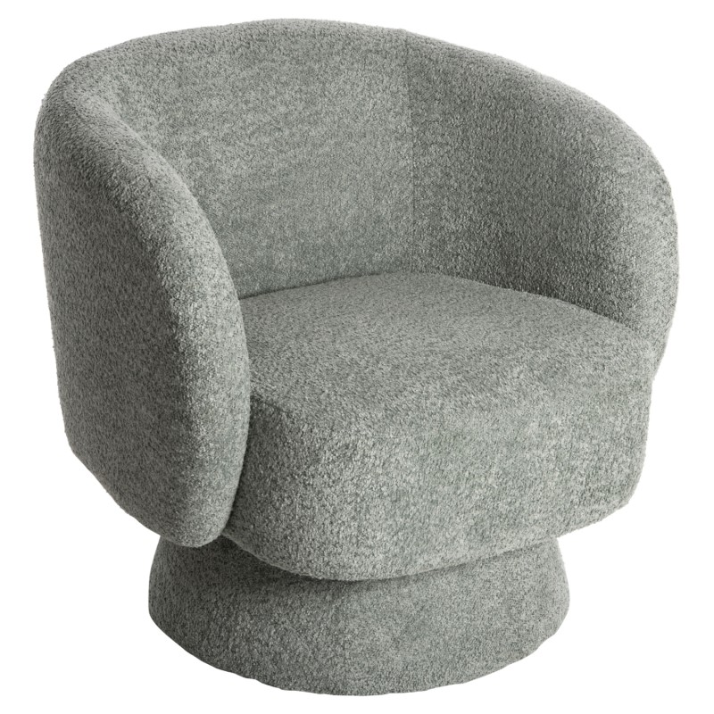 ARMCHAIR SWIVEL KARLEN FK9592.05 PISTACHIO GREEN BOUCLE FABRIC 79x79x76 Hcm. ARMCHAIR SWIVEL KARLEN FK9592.05 PISTACHIO GREEN BOUCLE FABRIC 79x79x76 Hcm.