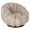 ARMCHAIR SWIVEL GRYMM FK9601.08 BROWNISH BEIGE BOUCLE-BLACK METAL BASE 95x92x68Hcm.