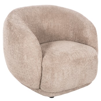 ARMCHAIR KARPEN FK9600.08 BEIGE BOUCLE FABRIC 93x87x78H cm.