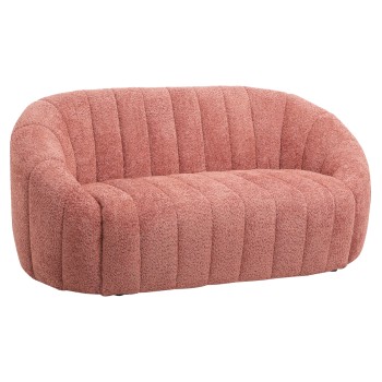 SOFA 2-SEATER MOBY FK9595.02 PINK BOUCLE FABRIC 148x83x66Hcm.