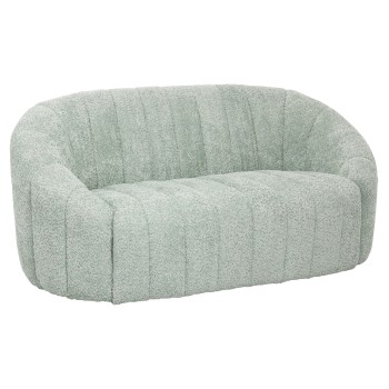 SOFA 2-SEATER MOBY FK9595.05 PISTACHIO GREEN BOUCLE FABRIC 148x83x66Hcm.