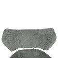 ARMCHAIR SWIVEL BRYLL FK9597.05 PISTACHIO GREEN BOUCLE-BLACK METAL BASE 86x90x97Hcm.