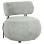 LOUNGE CHAIR ROUND KARSEN FK9598.05 PISTACHIO GREEN BOUCLE FABRIC 75x75x75Hcm.