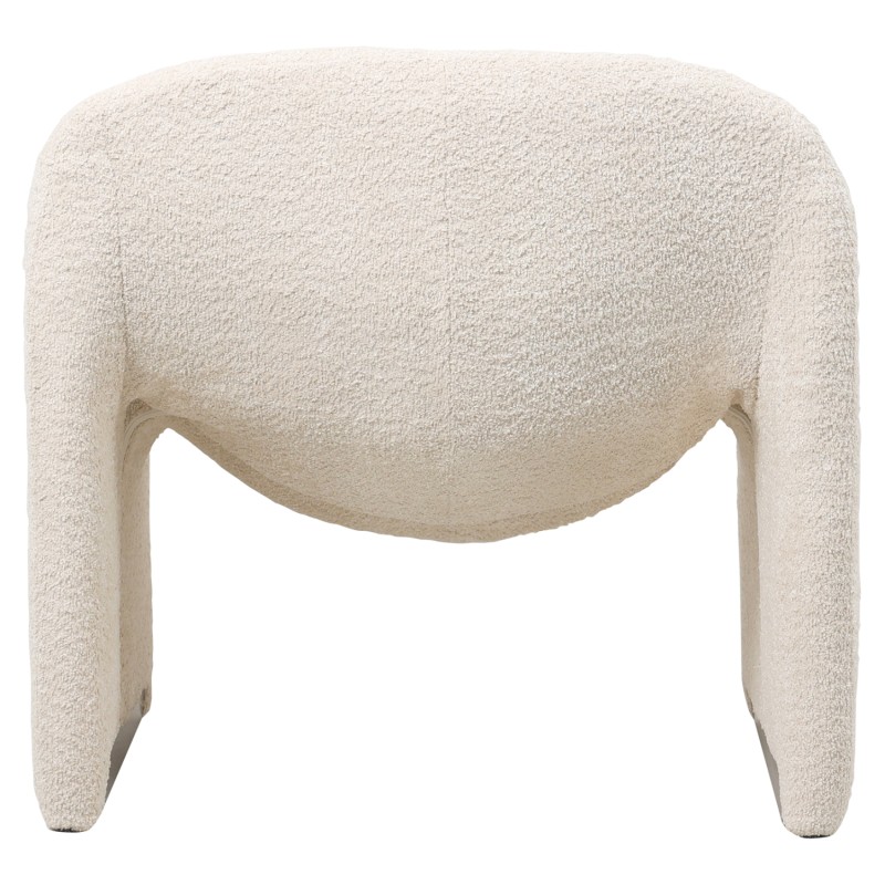 ARMCHAIR SPINER FK9599.06 ECRU BOUCLE FABRIC 81x64x74Hcm. ARMCHAIR SPINER FK9599.06 ECRU BOUCLE FABRIC 81x64x74Hcm.