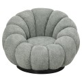 ARMCHAIR SWIVEL GRYMM FK9601.05 PISTACHIO GREEN BOUCLE-BLACK METAL BASE 95x92x68Hcm. ARMCHAIR SWIVEL GRYMM FK9601.05 PISTACHIO GREEN BOUCLE-BLACK METAL BASE 95x92x68Hcm.