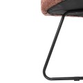 ARMCHAIR HARNIS FK9603.02 PINK BOUCLE-BLACK METAL BASE 59.5x64x77Hcm. ARMCHAIR HARNIS FK9603.02 PINK BOUCLE-BLACK METAL BASE 59.5x64x77Hcm.