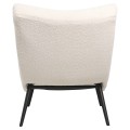 ARMCHAIR BRYM FK9605.06 ECRU BOUCLE FABRIC-BLACK WOODEN LEGS 97x80x100Hcm. ARMCHAIR BRYM FK9605.06 ECRU BOUCLE FABRIC-BLACK WOODEN LEGS 97x80x100Hcm.