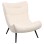 ARMCHAIR BRYM FK9605.06 ECRU BOUCLE FABRIC-BLACK WOODEN LEGS 97x80x100Hcm.