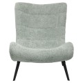 ARMCHAIR BRYM FK9605.05 PISTACHIO GREEN BOUCLE FABRIC-BLACK WOODEN LEGS 97x80x100Hcm. ARMCHAIR BRYM FK9605.05 PISTACHIO GREEN BOUCLE FABRIC-BLACK WOODEN LEGS 97x80x100Hcm.