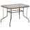OUTDOOR METALLIC TABLE ADAM FK5020.04 CHAMPAGNE COLOR WITH REINFORCED GLASS TOP 110Χ60Χ71Hcm.