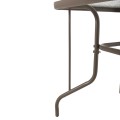 OUTDOOR METALLIC TABLE ADAM FK5020.04 CHAMPAGNE COLOR WITH REINFORCED GLASS TOP 110Χ60Χ71Hcm. OUTDOOR METALLIC TABLE ADAM FK5020.04 CHAMPAGNE COLOR WITH REINFORCED GLASS TOP 110Χ60Χ71Hcm.
