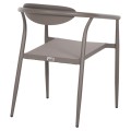 ARMCHAIR SERLY FK6052.04 CHAMPAGNE ALUMINUM-CHAMPAGNE TEXTILENE 56x61x74,5Hcm. ARMCHAIR SERLY FK6052.04 CHAMPAGNE ALUMINUM-CHAMPAGNE TEXTILENE 56x61x74,5Hcm.